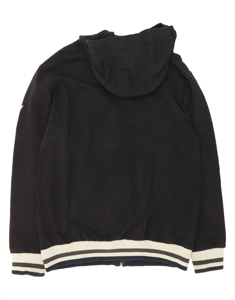 CHAMPION Womens Graphic Zip Hoodie Sweater UK 20 2XL Black Cotton Vintage Champion and Second-Hand Champion from Messina Hembry 