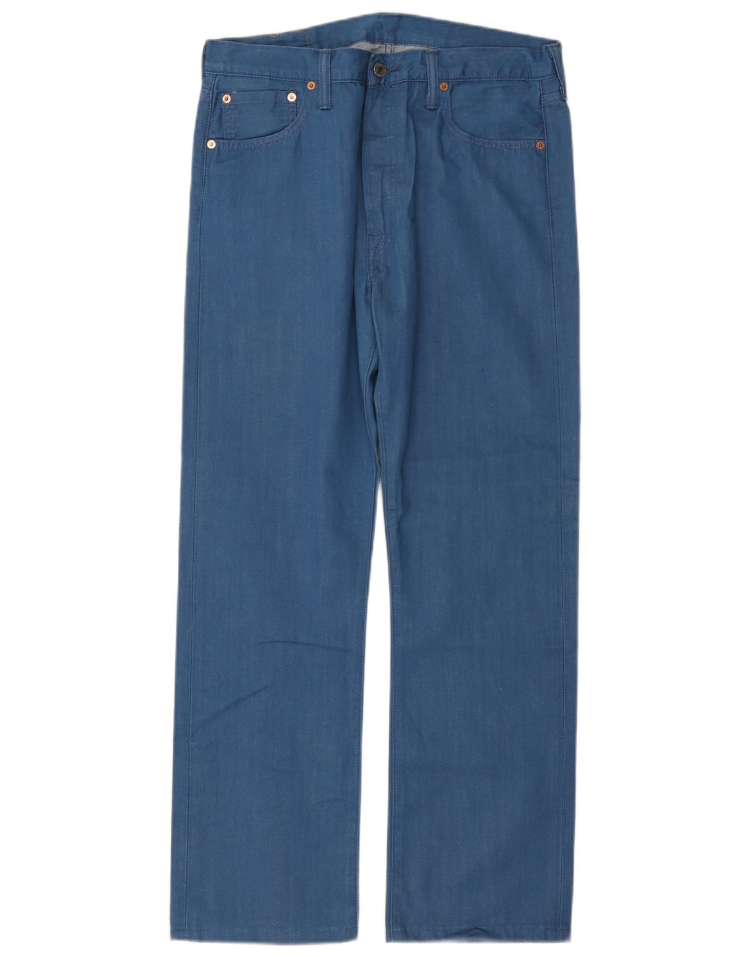 Levi's Mens 501 Straight Jeans W34 L30 Blue Cotton