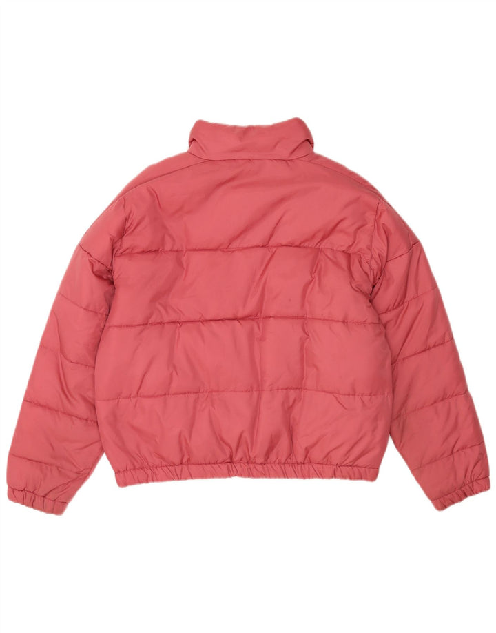Fila Womens Loose Fit Padded Jacket UK 14 Medium Pink Polyester