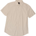 Calvin Klein Mens Short Sleeve Shirt Medium White Cotton