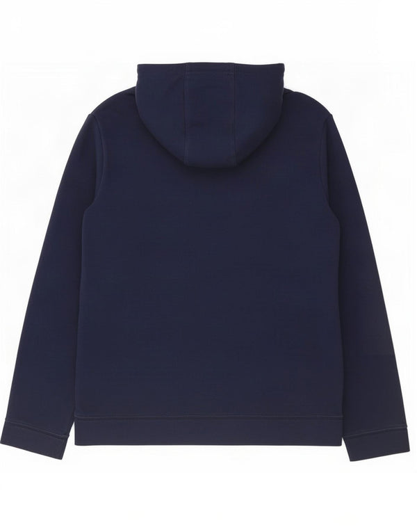 Nike Boys Zip Hoodie Sweater 13-14 Years XL Navy Blue Cotton
