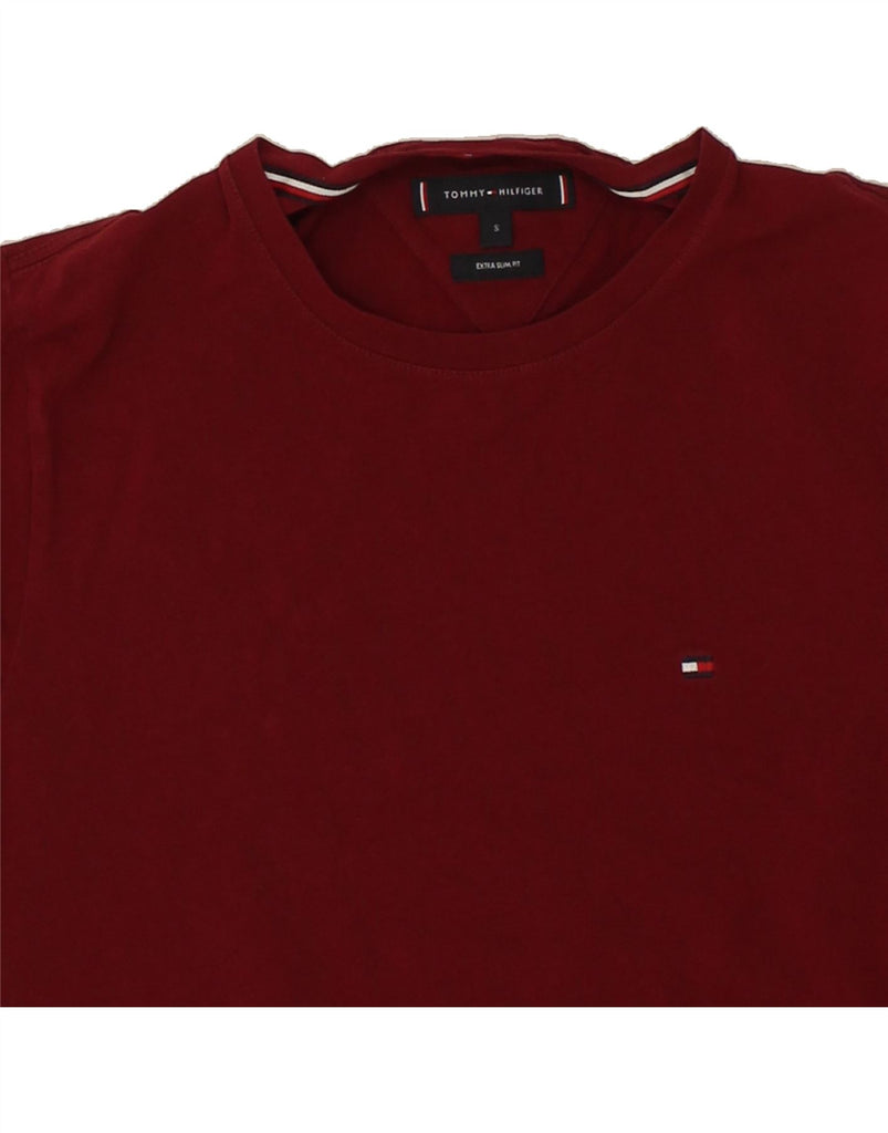 TOMMY HILFIGER Mens T-Shirt Small Red Cotton Vintage Tommy Hilfiger and Second-Hand Tommy Hilfiger from Messina Hembry 