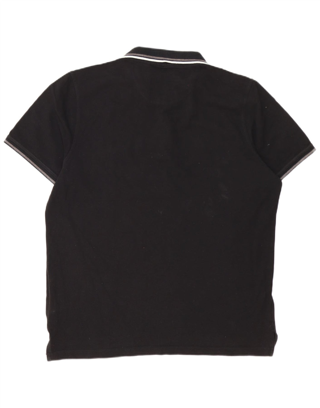 Pierre Cardin Mens Regular Polo Shirt XL Black Cotton