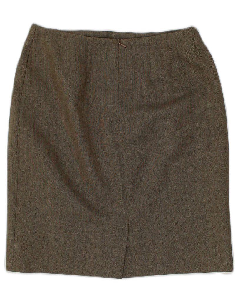 VINTAGE Womens Straight Skirt EU 38 Medium W28 Brown | Vintage Vintage | Thrift | Second-Hand Vintage | Used Clothing | Messina Hembry 