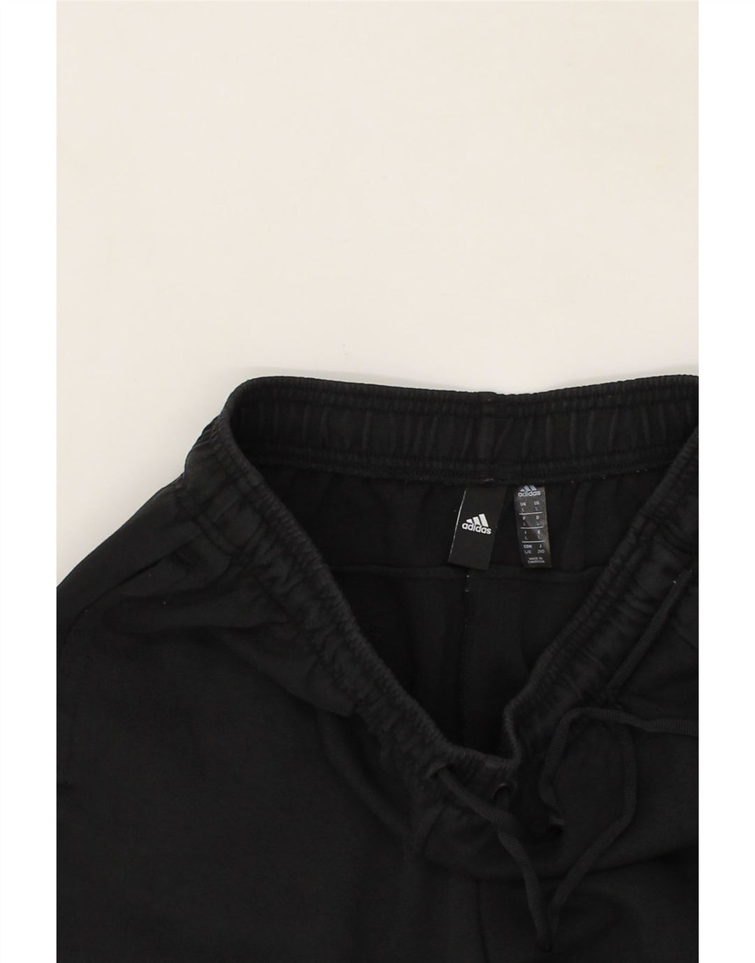 ADIDAS Mens Tracksuit Trousers Large  Black Cotton Vintage Adidas and Second-Hand Adidas from Messina Hembry 
