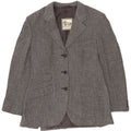 Norton & Wilson Womens 3 Button Blazer Jacket UK 12 Medium Grey Herringbone