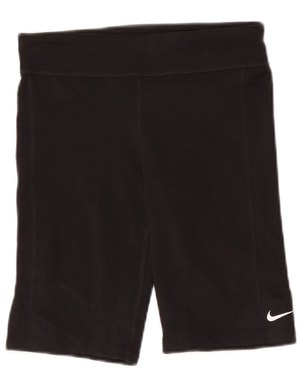 Nike Girls Sport Shorts 10-11 Years Medium Black Polyester