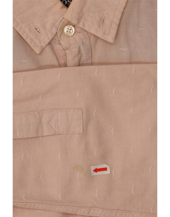 HUGO BOSS Mens Slim Fit Shirt Medium Pink Vintage Hugo Boss and Second-Hand Hugo Boss from Messina Hembry 