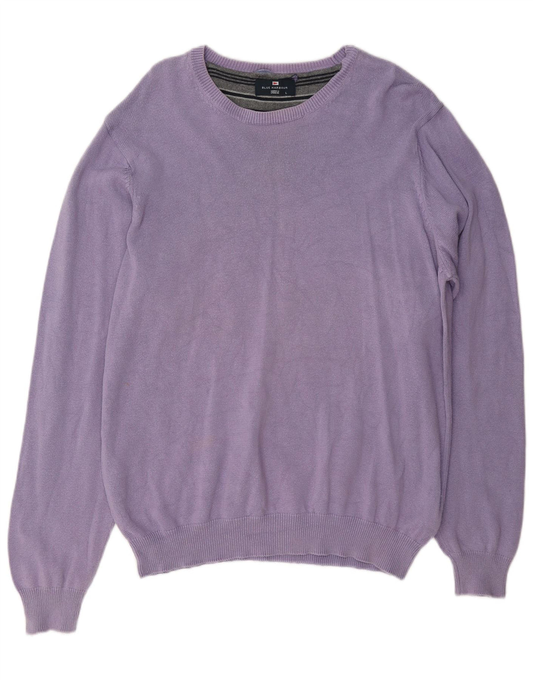 Marks & Spencer Mens Blue Harbour Boat Neck Jumper Sweater Large Purple
