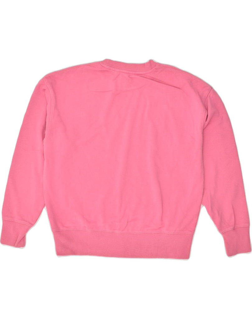 SUPERDRY Womens Sweatshirt Jumper UK 16 Large Pink Cotton | Vintage Superdry | Thrift | Second-Hand Superdry | Used Clothing | Messina Hembry 