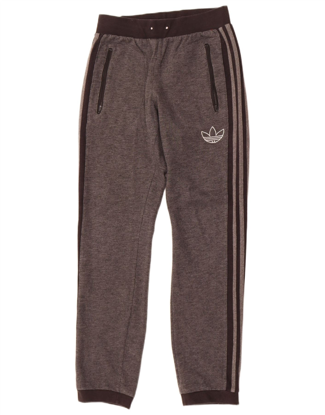 Adidas Mens Tracksuit Trousers Joggers Small  Grey Cotton