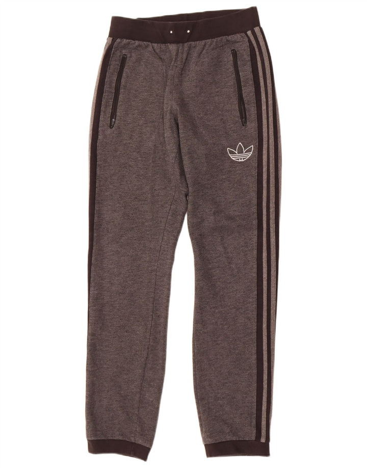 Adidas Mens Tracksuit Trousers Joggers Small  Grey Cotton