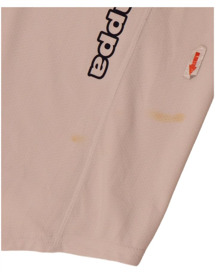 Kappa Mens Graphic Polo Shirt Large White