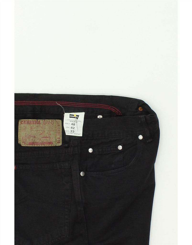 CARRERA Mens Straight Jeans W33 L32 Black Cotton Vintage Carrera and Second-Hand Carrera from Messina Hembry 