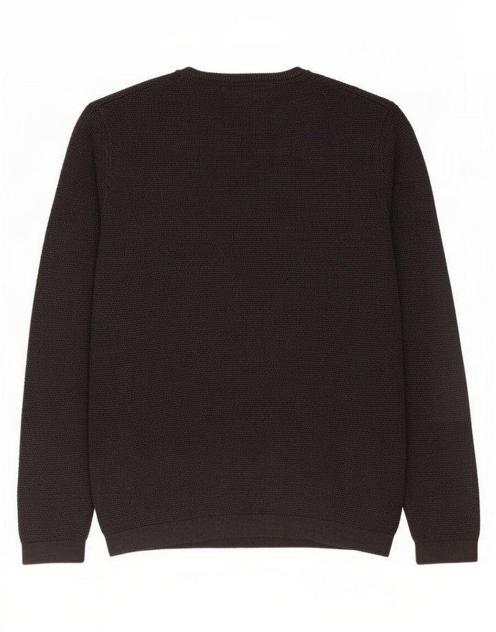 Zara Mens Crew Neck Jumper Sweater Small Grey