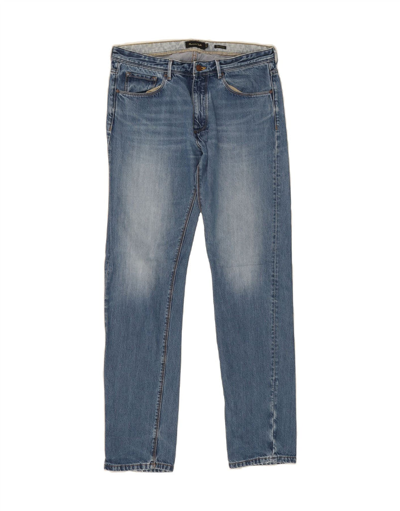 MASSIMO DUTTI Mens Slim Jeans EU 44 Large W34 L33 Blue Vintage Massimo Dutti and Second-Hand Massimo Dutti from Messina Hembry 