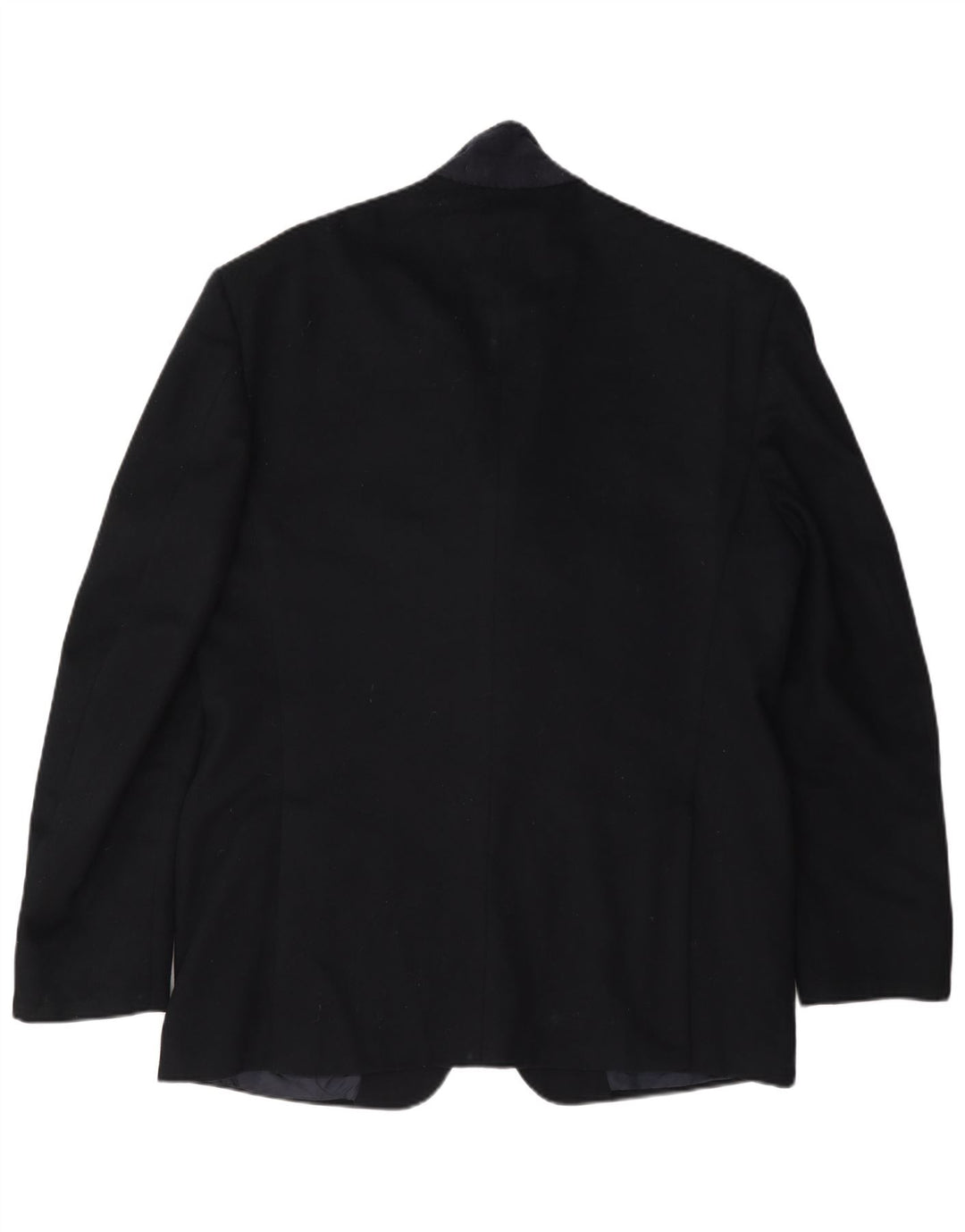 Trussardi Mens 2 Button Blazer Jacket IT 52 XL Navy Blue Wool