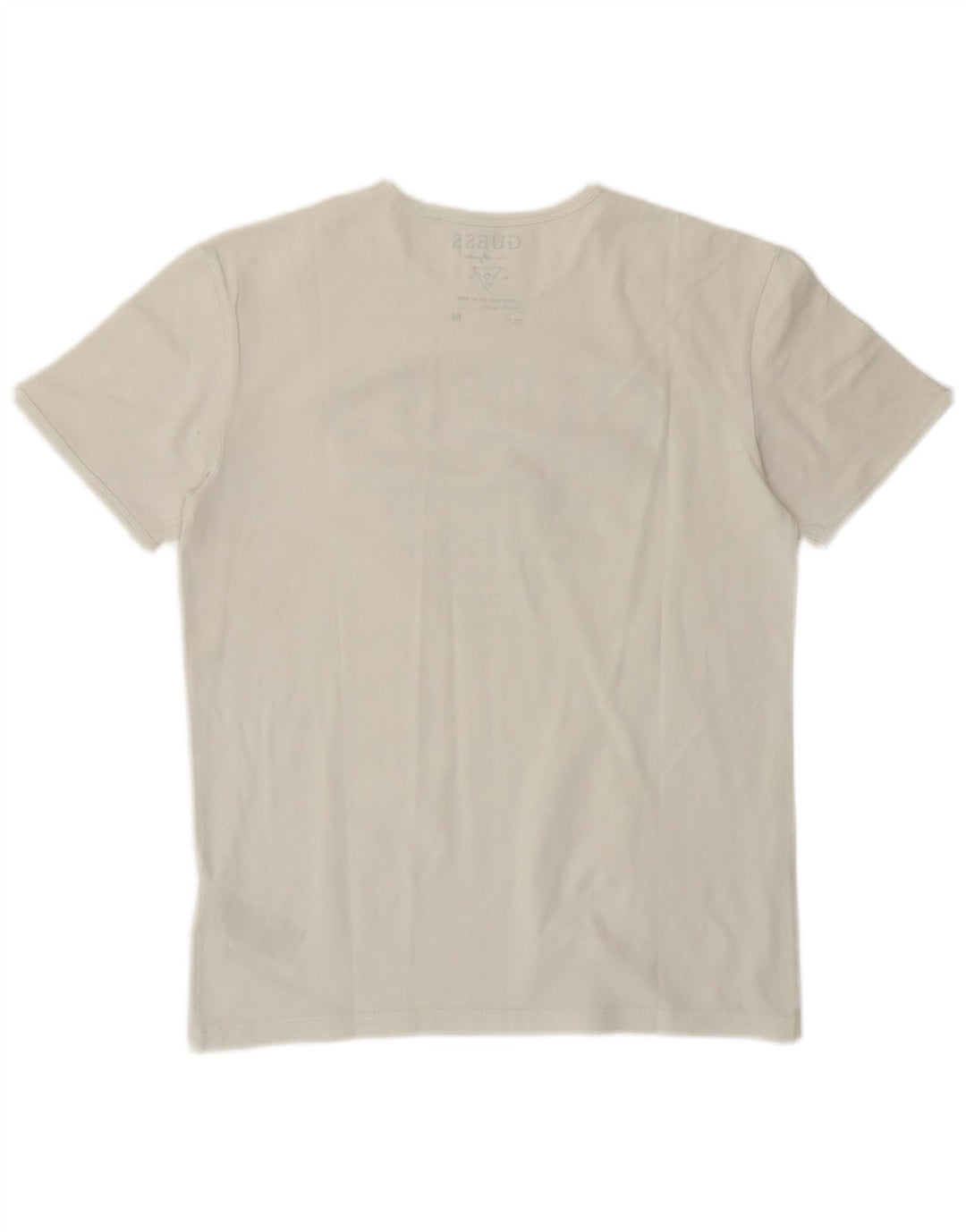 Guess Womens Graphic T-Shirt Top EU 38 Medium White Cotton Classic