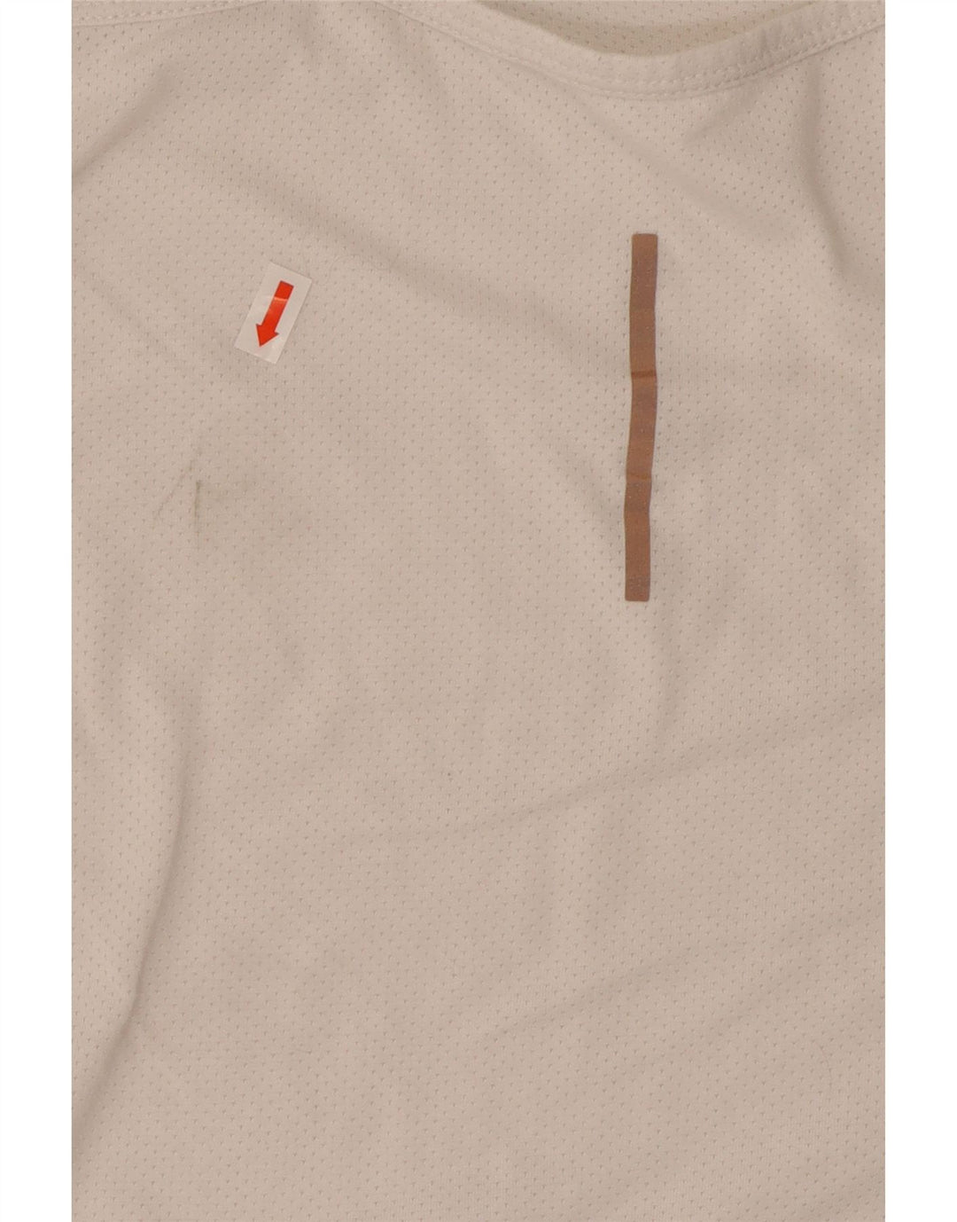 Nike Womens Dri Fit Vest Top UK 14 Large Off White Polyester