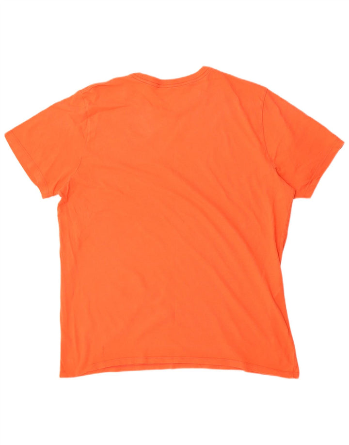 Nike Mens Athletic Cut T-Shirt Top XL Orange Cotton