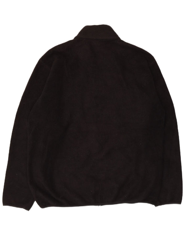 L.L.Bean Mens Fleece Jacket UK 42 XL Black Polyester