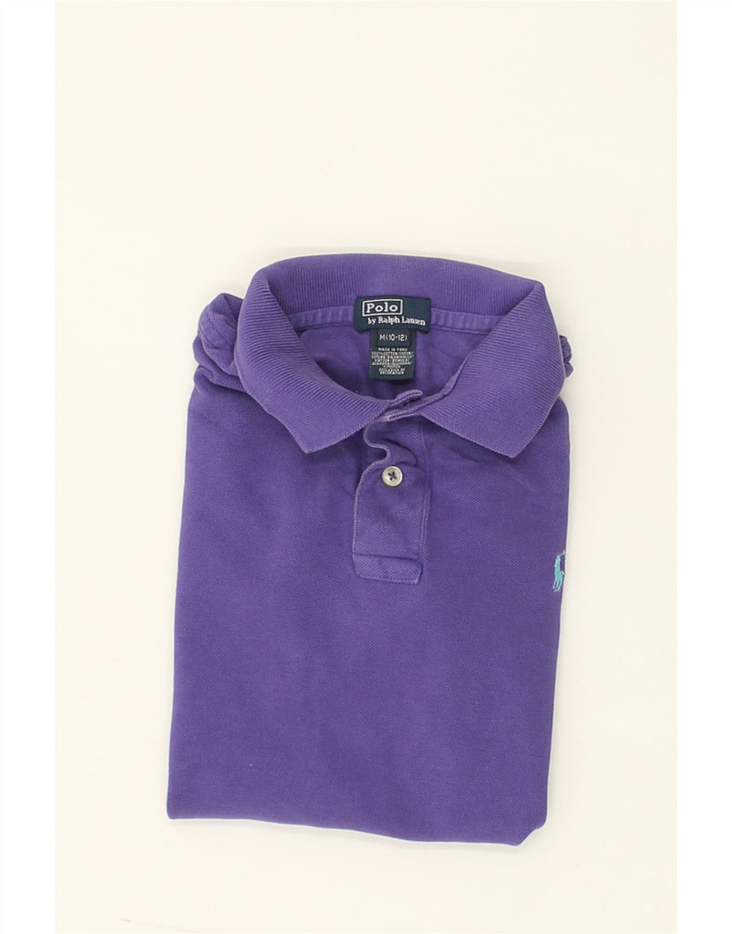 POLO RALPH LAUREN Boys Polo Shirt 10-11 Years Medium  Purple Cotton | Vintage Polo Ralph Lauren | Thrift | Second-Hand Polo Ralph Lauren | Used Clothing | Messina Hembry 