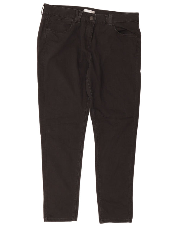 Marks & Spencer Womens Slim Jeans UK 18 XL W38 L28 Black Cotton
