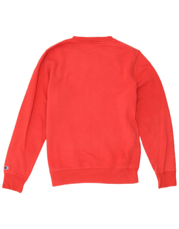 Champion Mens Graphic Sweatshirt Jumper Medium Red Cotton