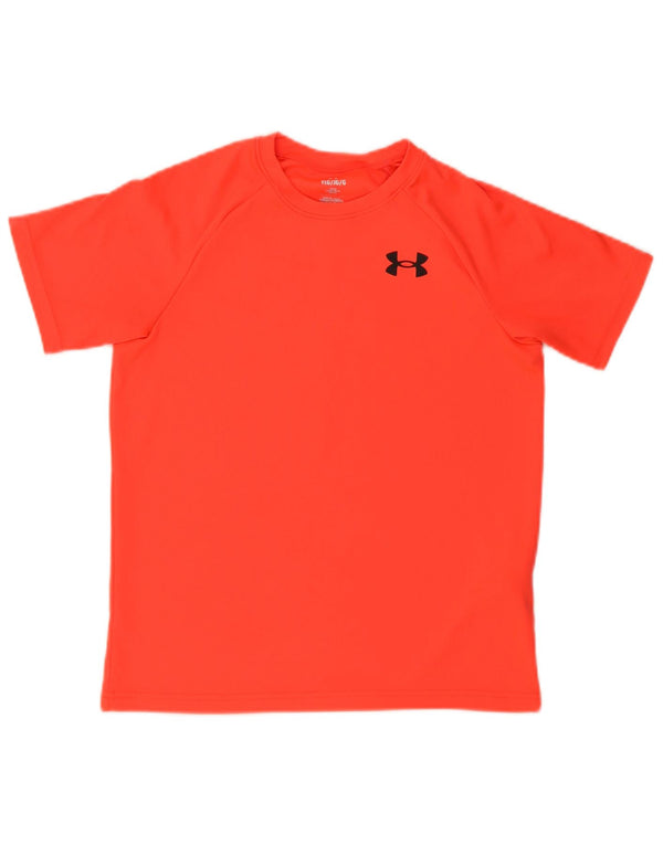 Under Armour Boys Loose Fit T-Shirt Top 11-12 Years Large Orange Sports