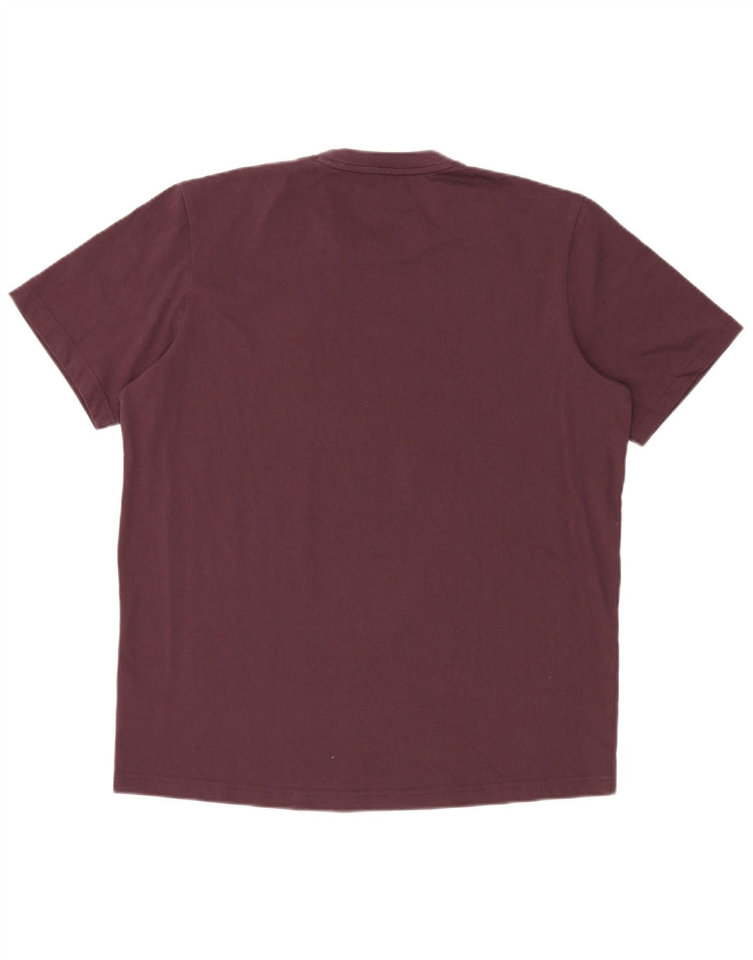 Adidas Mens Graphic T-Shirt Top Medium Burgundy Cotton