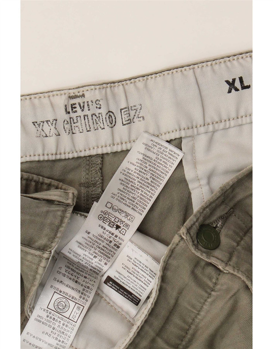 Levi's Mens Chino Shorts XL W40 Khaki Cotton