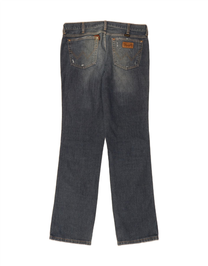 WRANGLER Mens Evolution Straight Jeans W36 L36 Blue Cotton