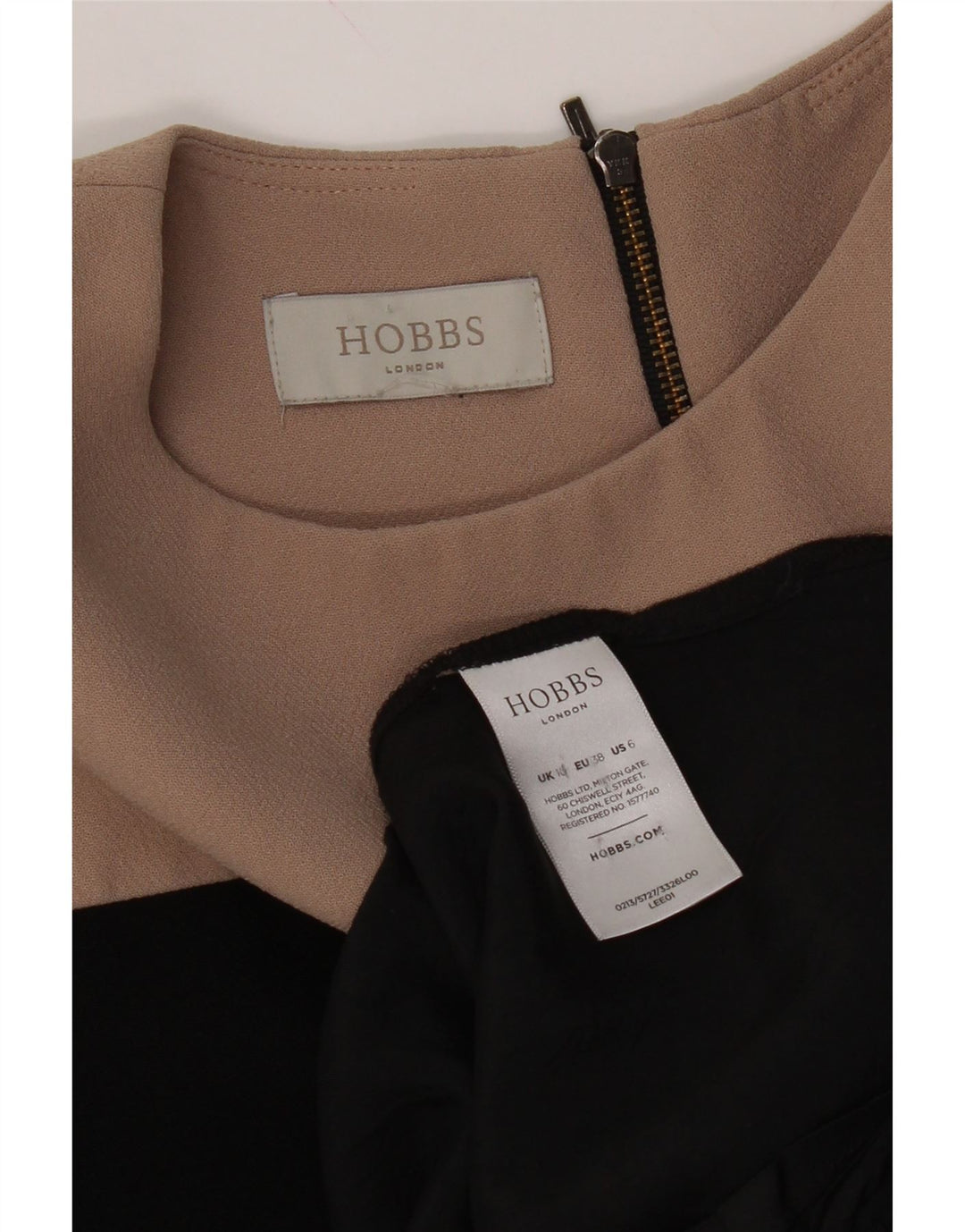 HOBBS Womens Shift Dress UK 10 Small Black Colourblock Polyester Vintage Hobbs and Second-Hand Hobbs from Messina Hembry 