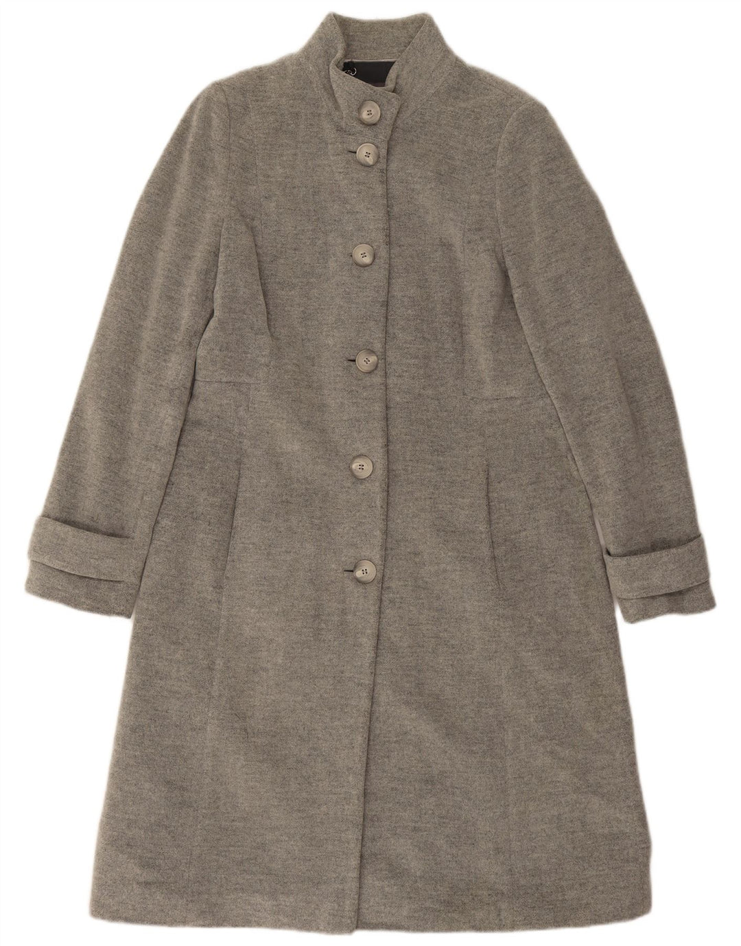 Laura Ashley Womens Overcoat UK 14 Large Grey Wool