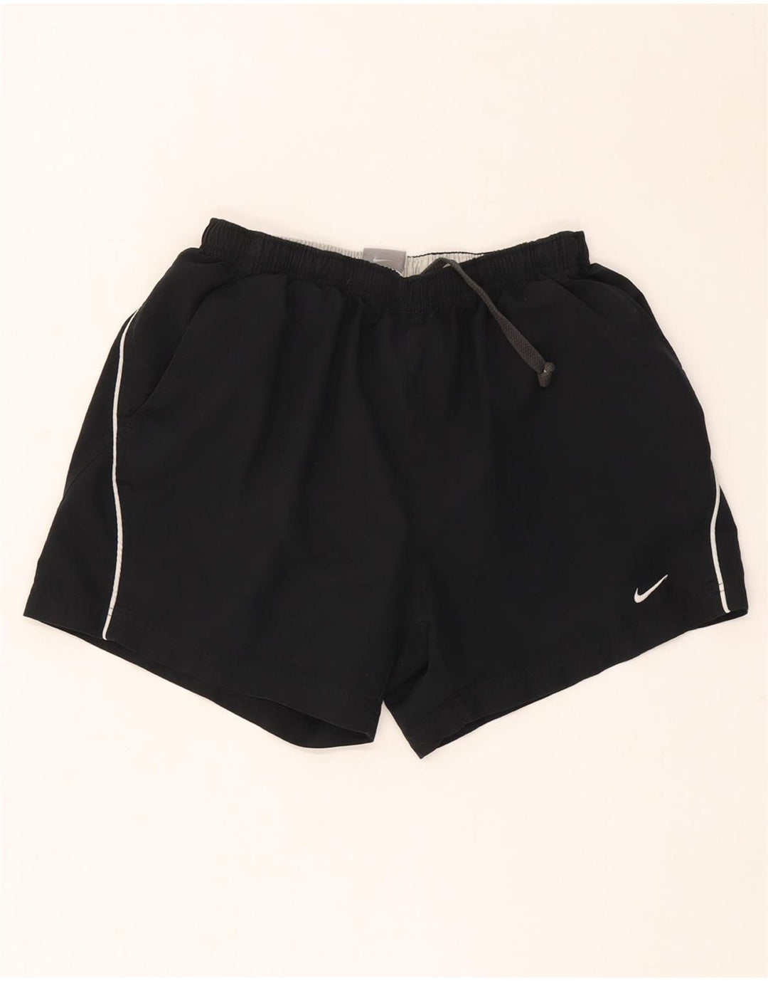 Nike Womens Sport Shorts UK 12 Medium Black Polyester