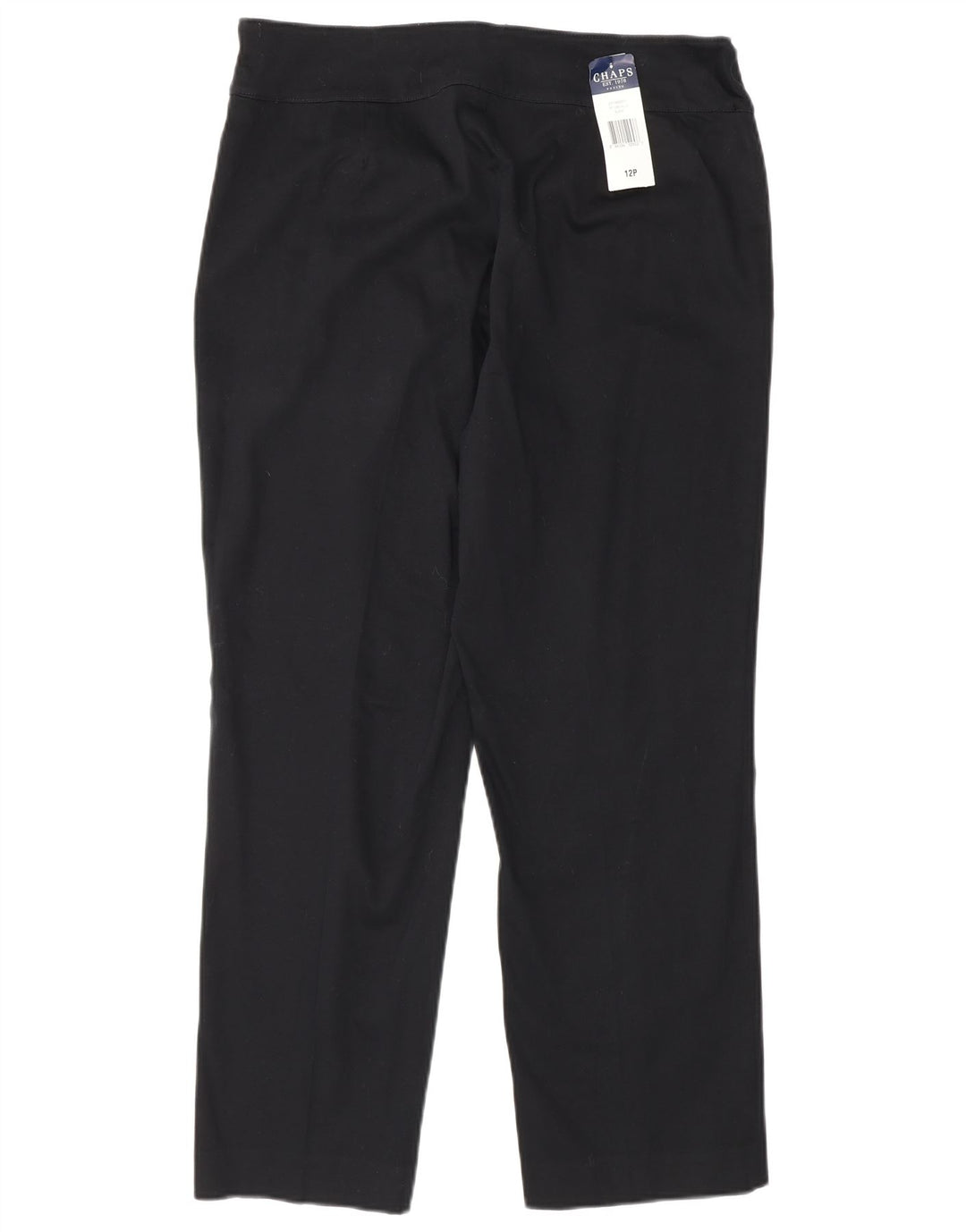 Chaps Womens Straight Chino Trousers US 12 Large W32 L27 Black
