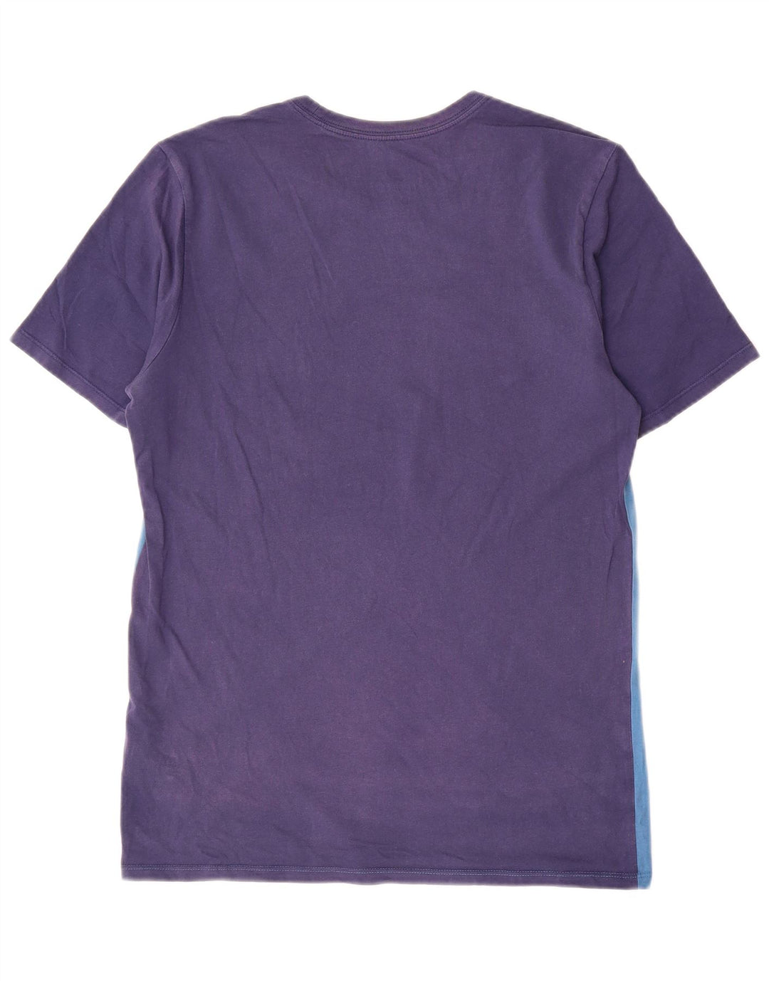 Nike Mens T-Shirt Top Medium Blue Colourblock Cotton