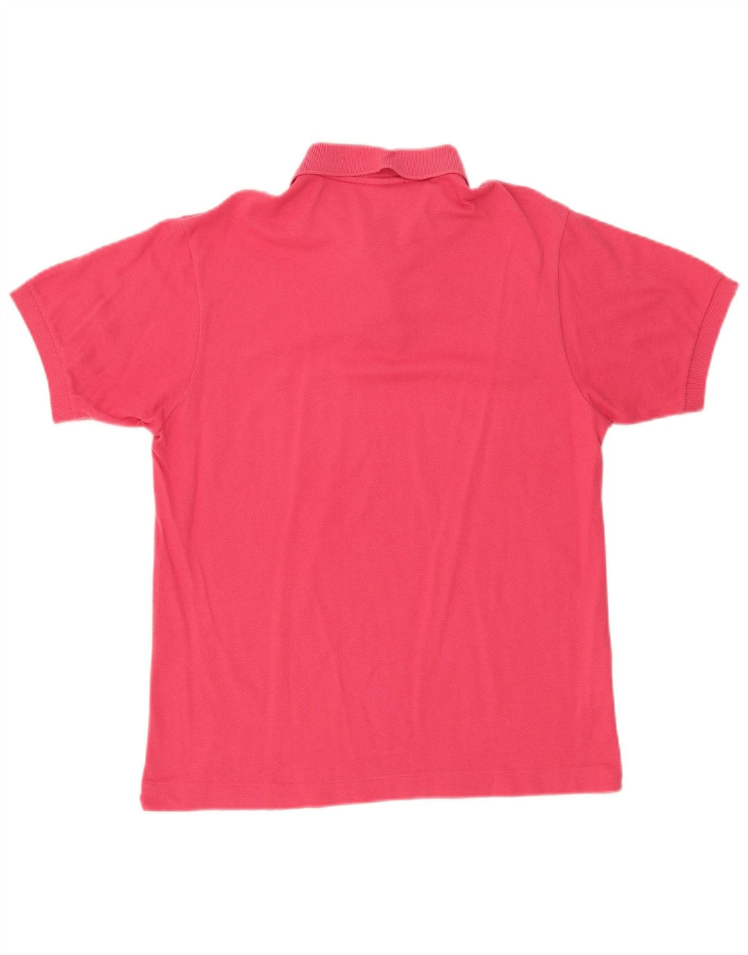 Lacoste Mens Polo Shirt Size 4 Medium Pink Cotton