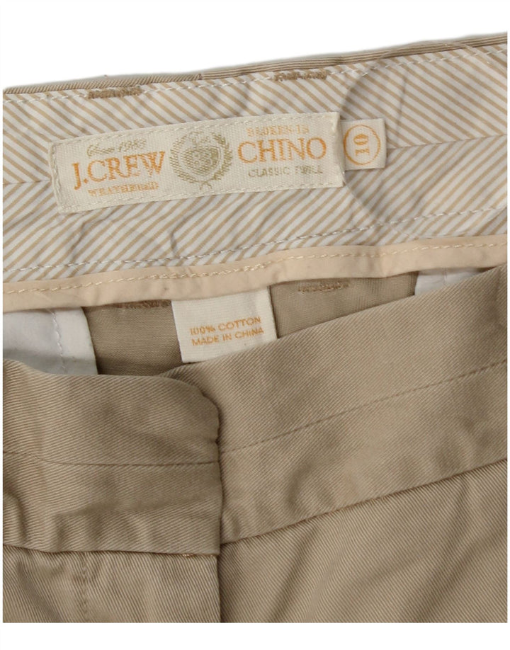 J. Crew Womens Chino Shorts US 10 Large W32  Beige Cotton