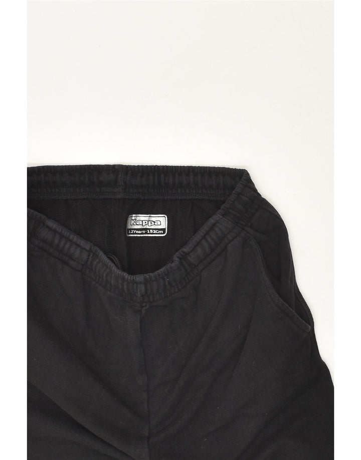 KAPPA Boys Graphic Sport Shorts 11-12 Years Black | Vintage Kappa | Thrift | Second-Hand Kappa | Used Clothing | Messina Hembry 