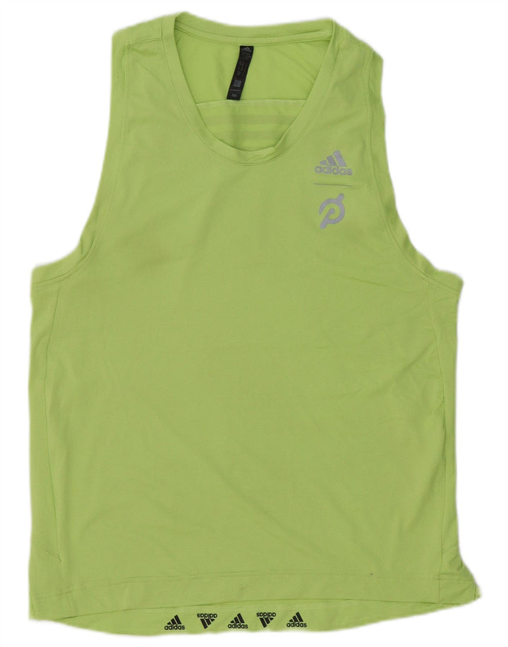 Adidas Mens Aeroready Graphic Vest Top Medium Green