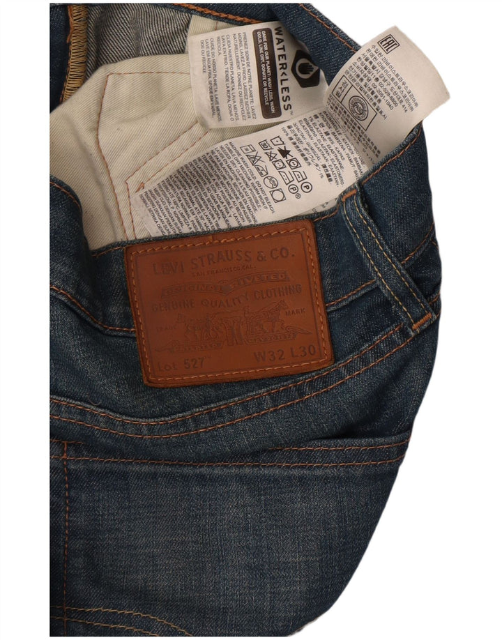 Levi's Mens 527 Bootcut Jeans W32 L30 Blue Cotton