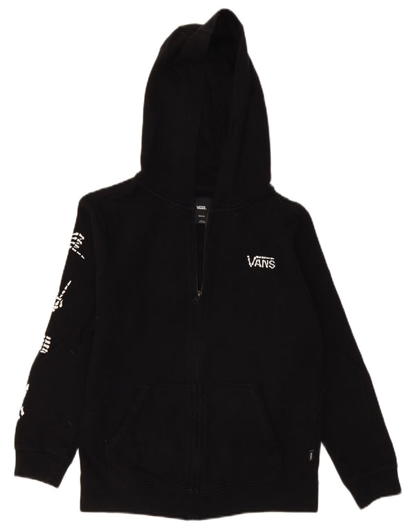 Vans Boys Graphic Zip Hoodie Sweater 10-11 Years Medium  Black