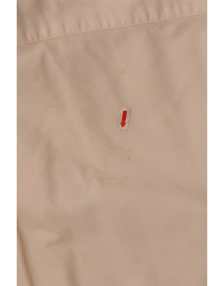 Tommy Hilfiger Mens Shirt Large Off White Cotton