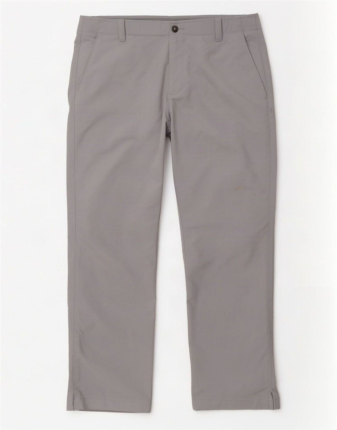 Under Armour Mens Straight Chino Trousers W38 L30 Grey Nylon