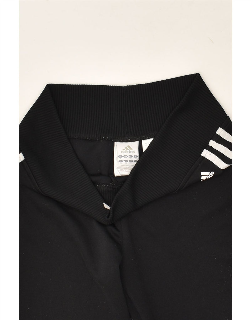 ADIDAS Womens Tracksuit Trousers UK 8 Small Black Polyester | Vintage Adidas | Thrift | Second-Hand Adidas | Used Clothing | Messina Hembry 