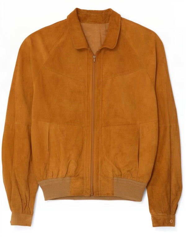 Vintage Mens Suede Jacket UK 42 XL Beige