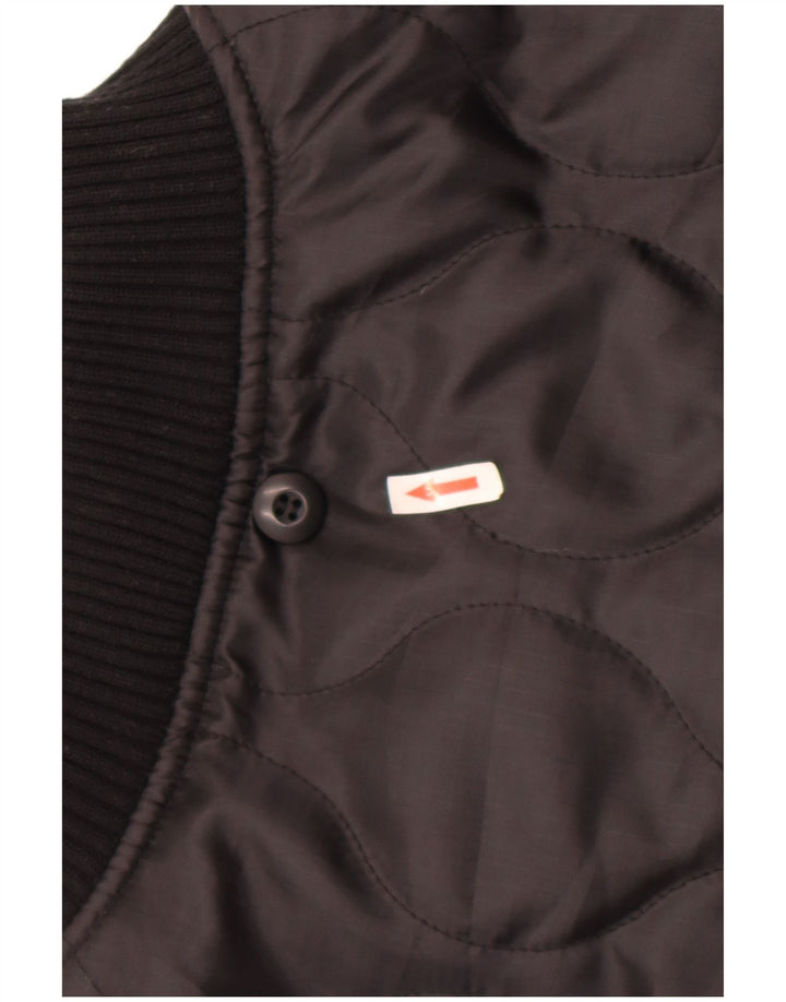Brandit Mens Liner Padded Jacket UK 48 4XL Black Polyester