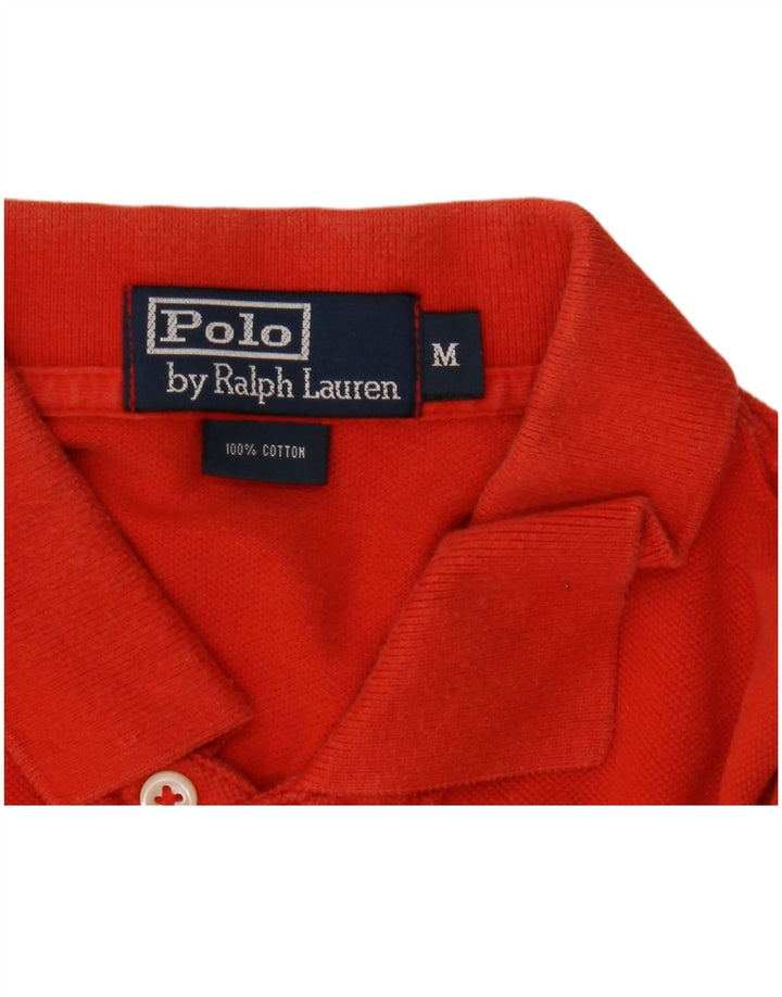 Polo Ralph Lauren Mens Polo Shirt Medium Red Cotton