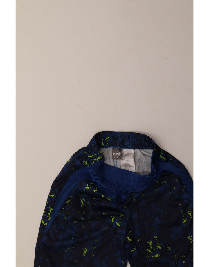 PUMA Boys Sport Shorts 7-8 Years Small Navy Blue Camouflage Polyester Vintage Puma and Second-Hand Puma from Messina Hembry 